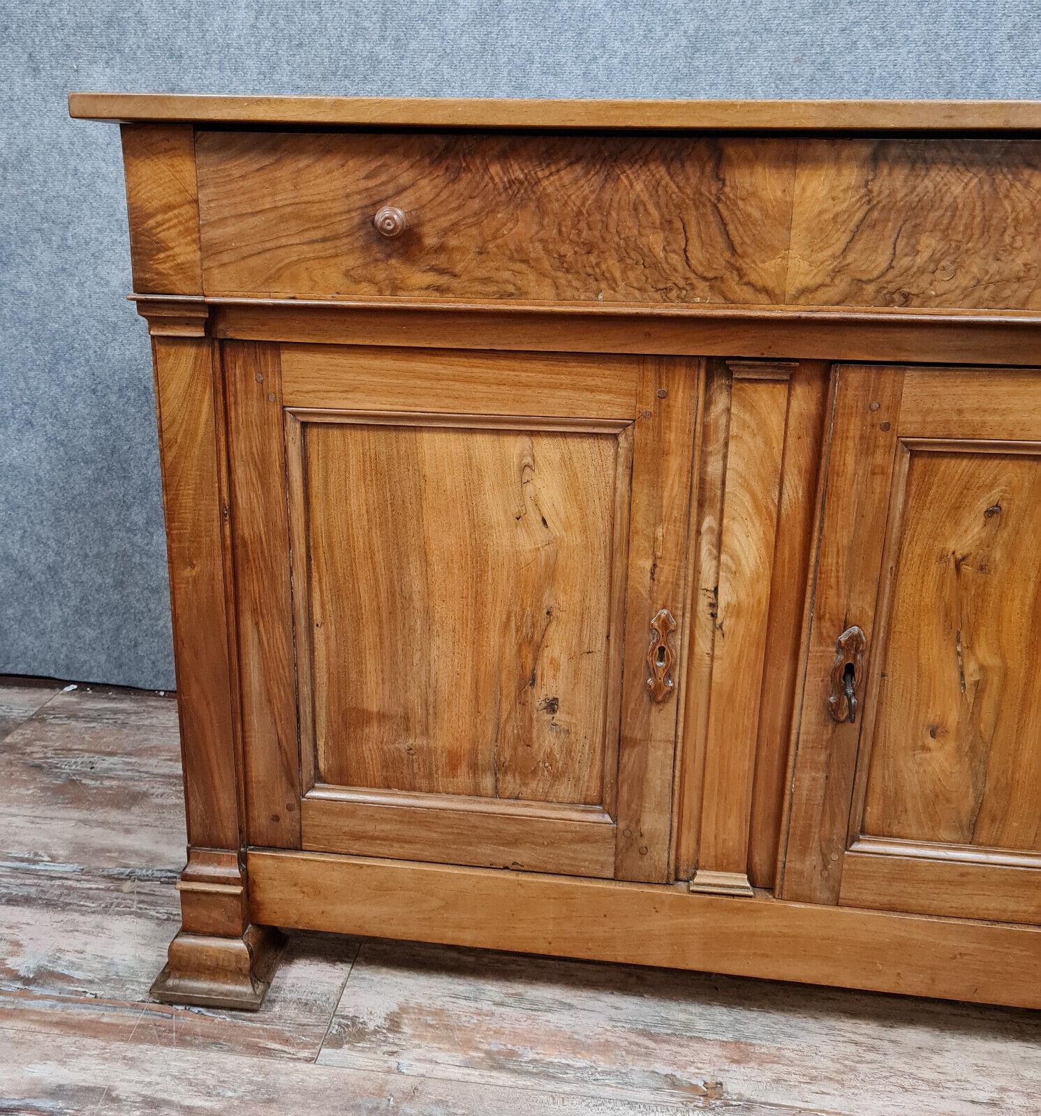 Magnificent Empire Period Walnut Buffet -1X45 In Good Condition For Sale In Bordeaux, FR