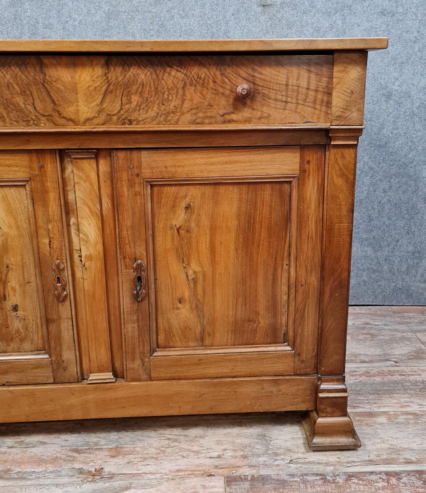 Early 19th Century Magnificent Empire Period Walnut Buffet -1X45 For Sale