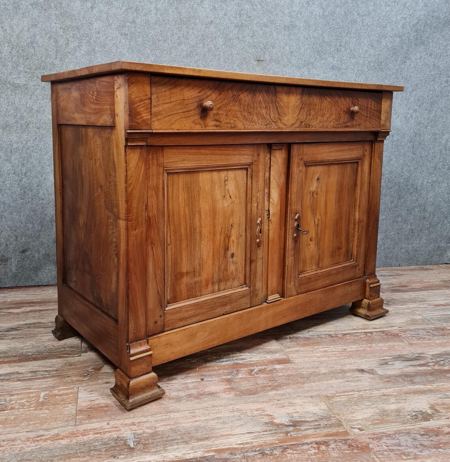 Magnificent Empire Period Walnut Buffet -1X45 For Sale 4