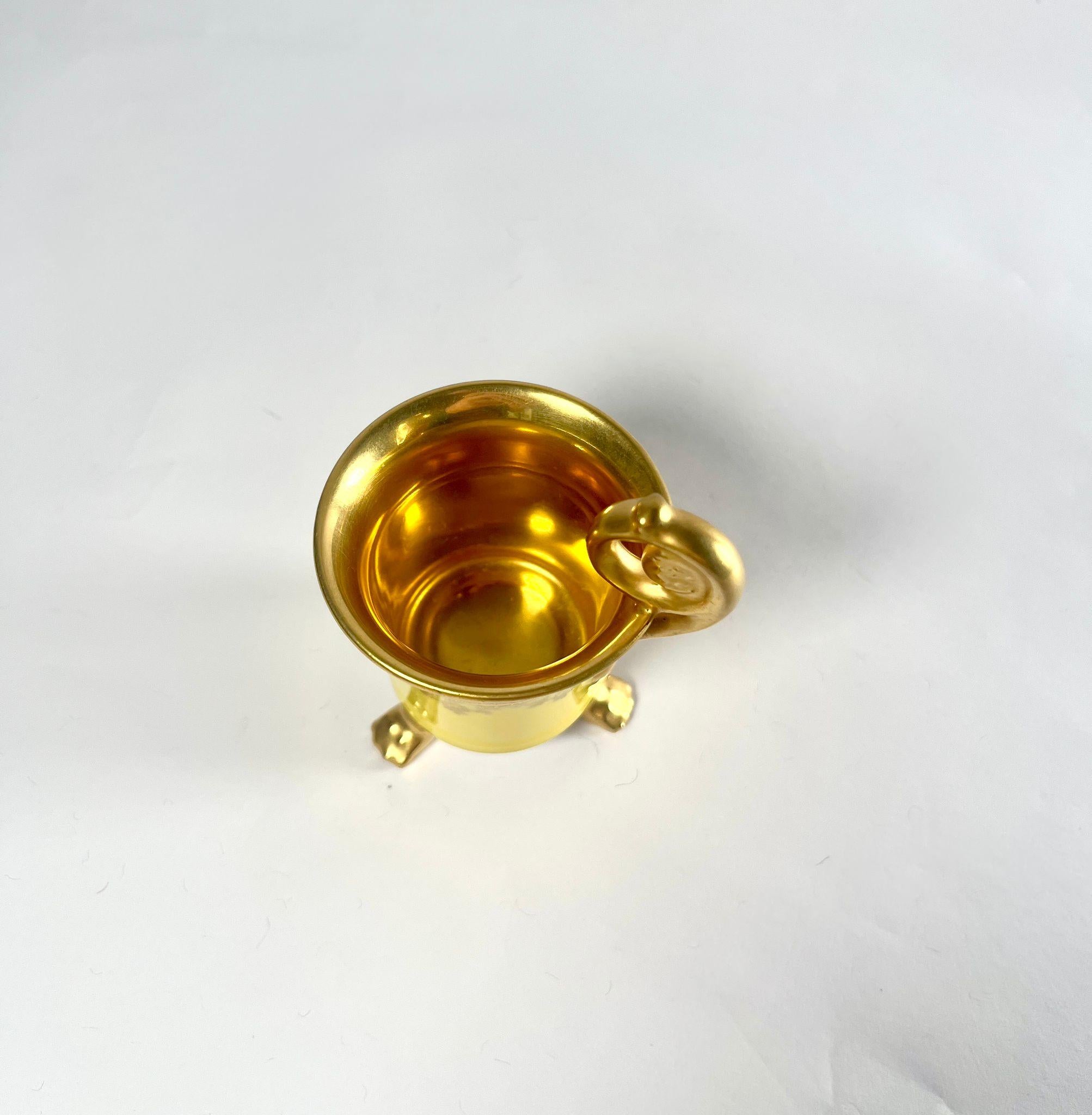 Prächtige Royal Epiag Tschechoslowakei Porzellantasse und Untertasse - Anfang 20. im Angebot 1