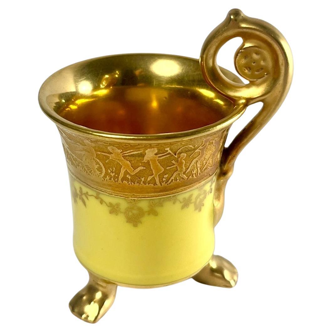 Magnifique tasse et soucoupe en porcelaine Royal Epiag de Tchécoslovaquie - Début du 20e siècle