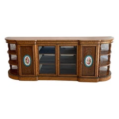 Magnificent Exhibition Quality Large Satinwood Ormolu Mounted Credenza/Sideboard