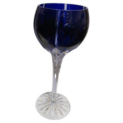 Magnifico bicchiere da vino per acqua blu cobalto Fancy Estate Brilliante Baccarat Manner