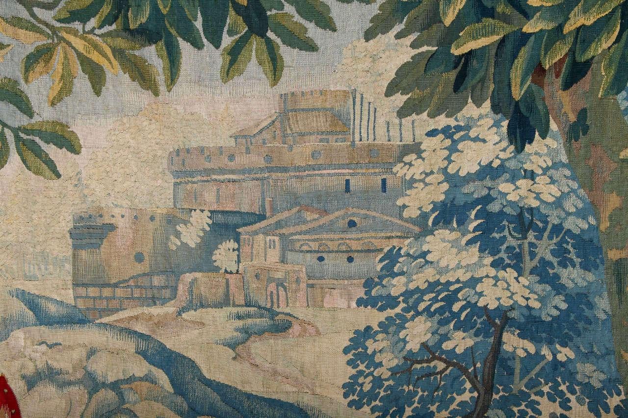 Barocco Magnifico  Arazzo storico fiammingo con la caccia al toro, XVII secolo in vendita