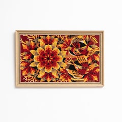 Magnifico arazzo francese incorniciato di Jean Claude Bissery, circa 1960