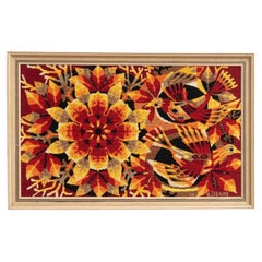 Magnificent Framed French Tapestry by Jean Claude Bissery, Circa 1960