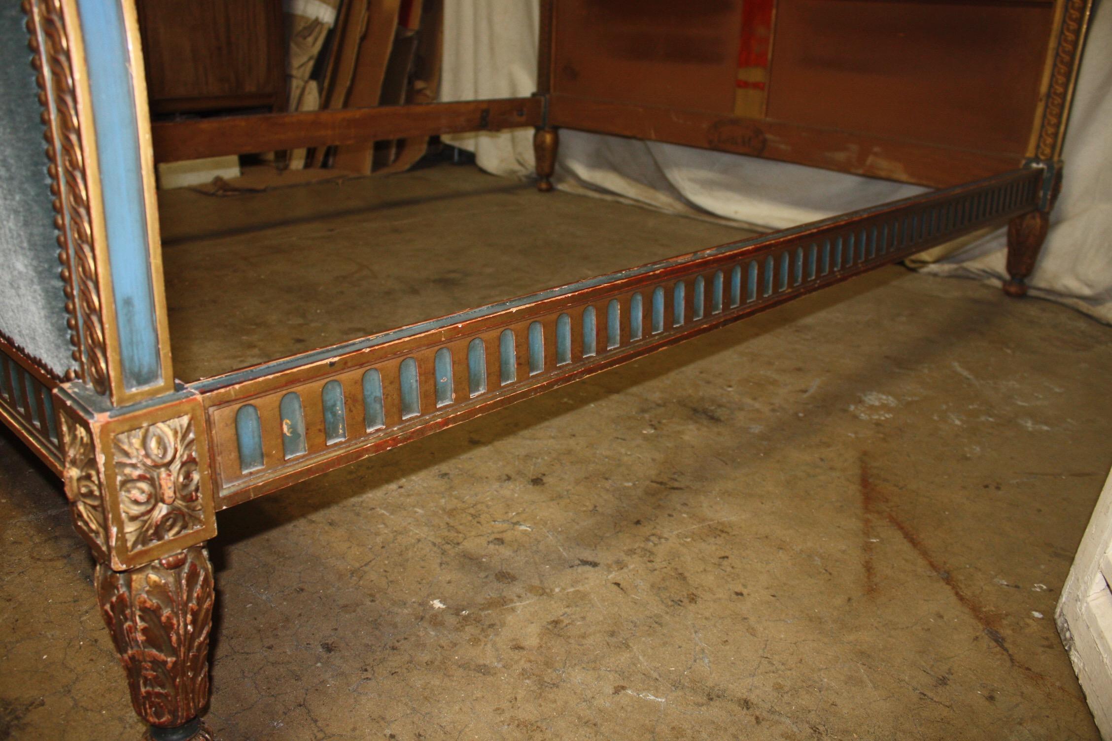 Magnificent French 19th Century Bed In Good Condition For Sale In Stockbridge, GA