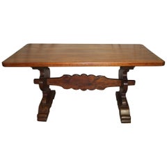 Antique Magnificent French Farm Table, 19th Century