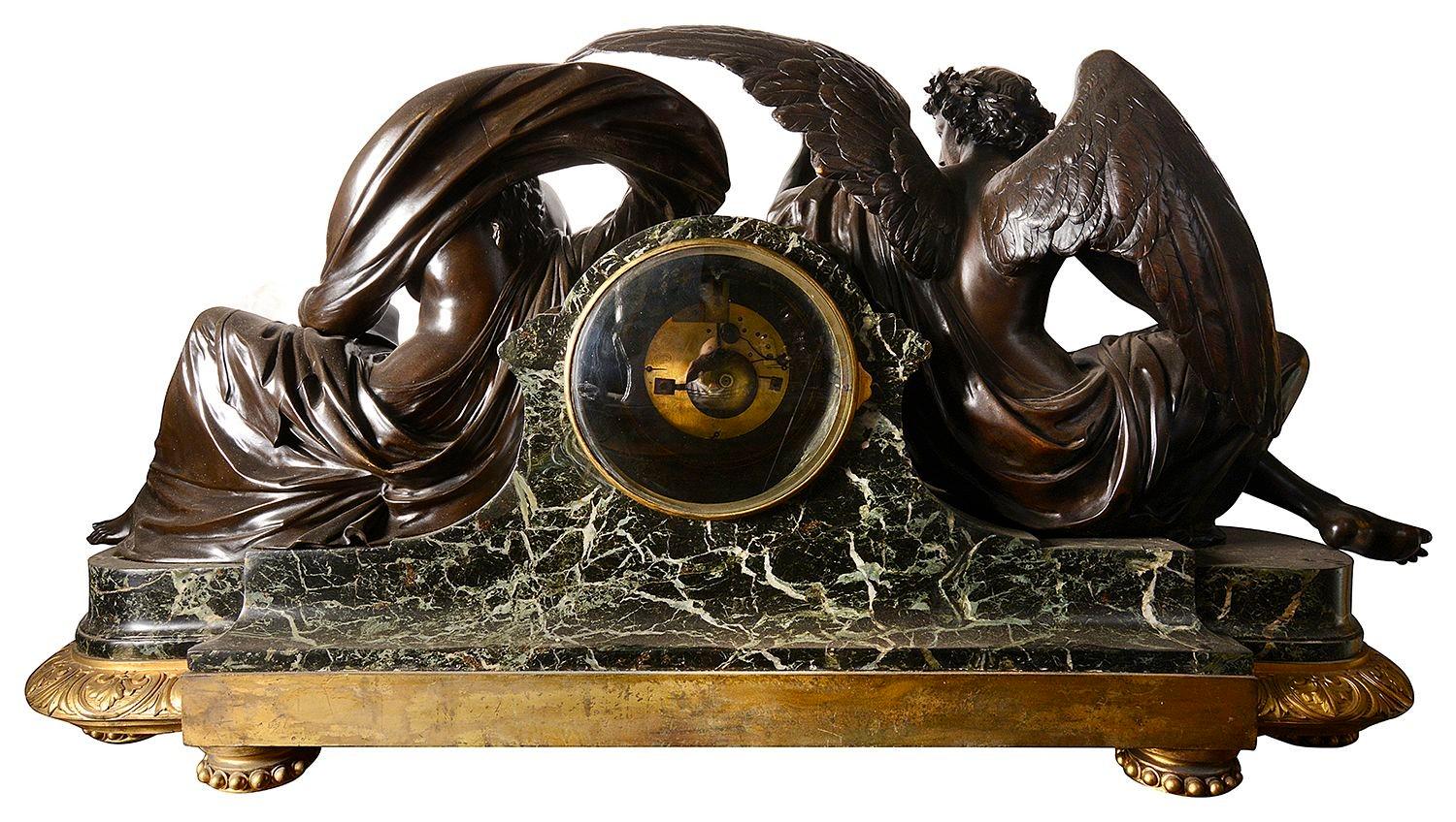 Magnífico reloj de chimenea francés del siglo XIX, Victor Paillard, París en venta 1