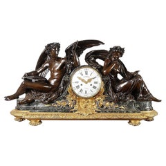 Antique Magnificent French 19th Century Mantel Clock, Victor Paillard, Paris