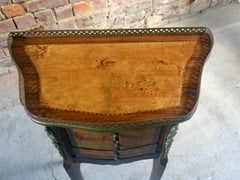 Magnificent French Bedside Tables Nightstands Rosewood and Walnut Louis XV, Pair