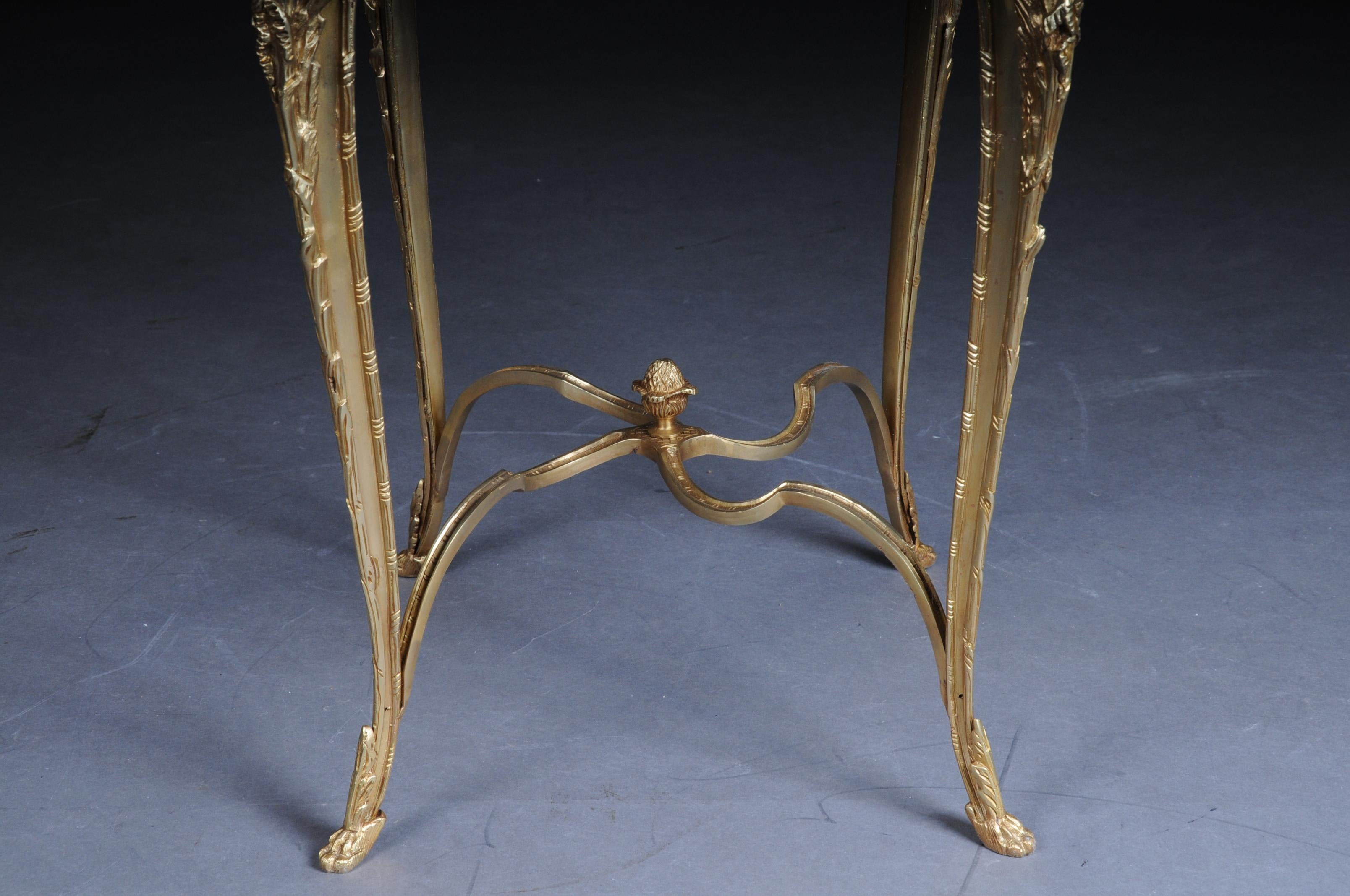 Gilt Magnificent French Bronze Pompom Table or Side Table to Zwiener, Napoleon III For Sale