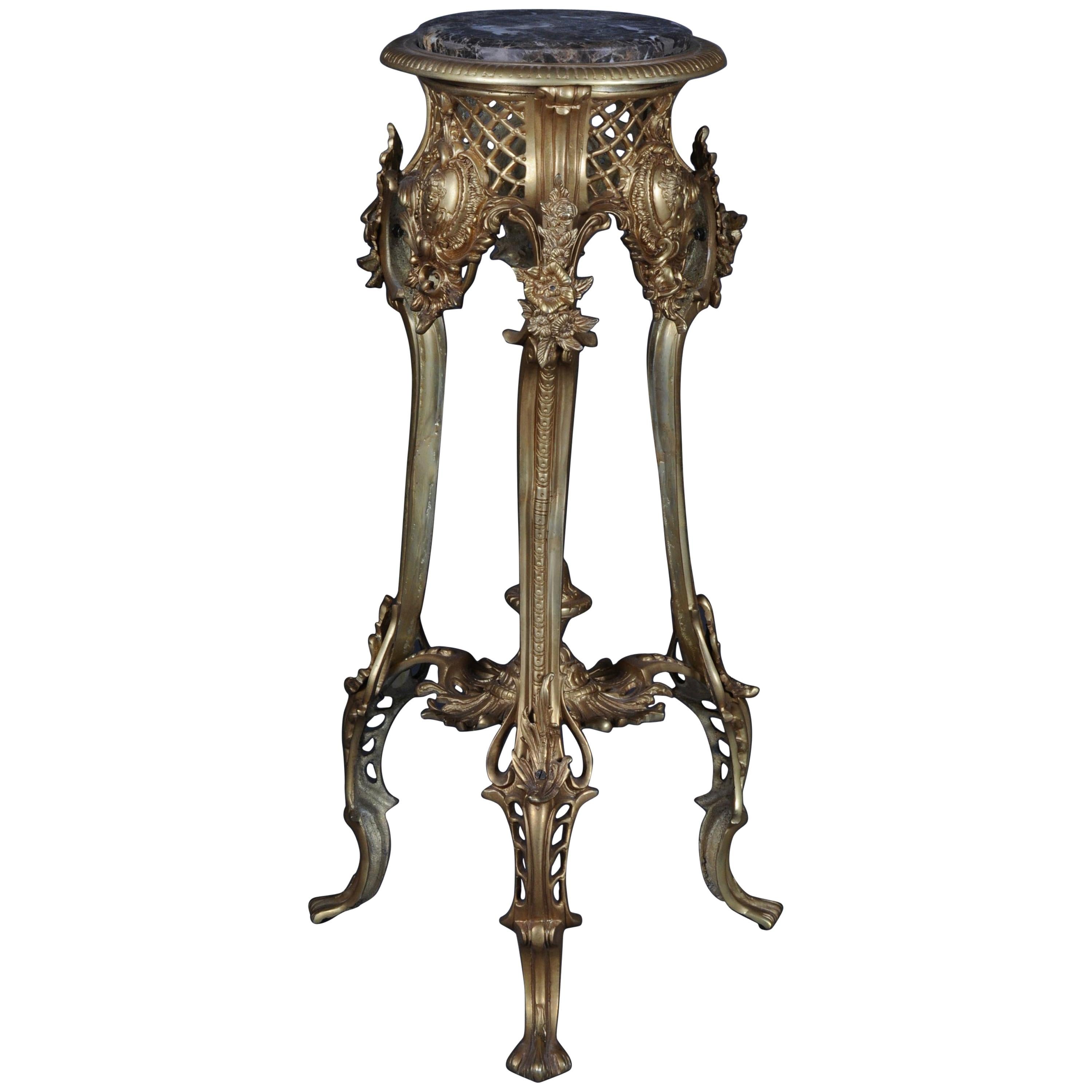 Magnificent French Bronze Side Table in Louis XV For Sale