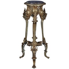 Magnifique table d'appoint française en bronze de style Louis XV