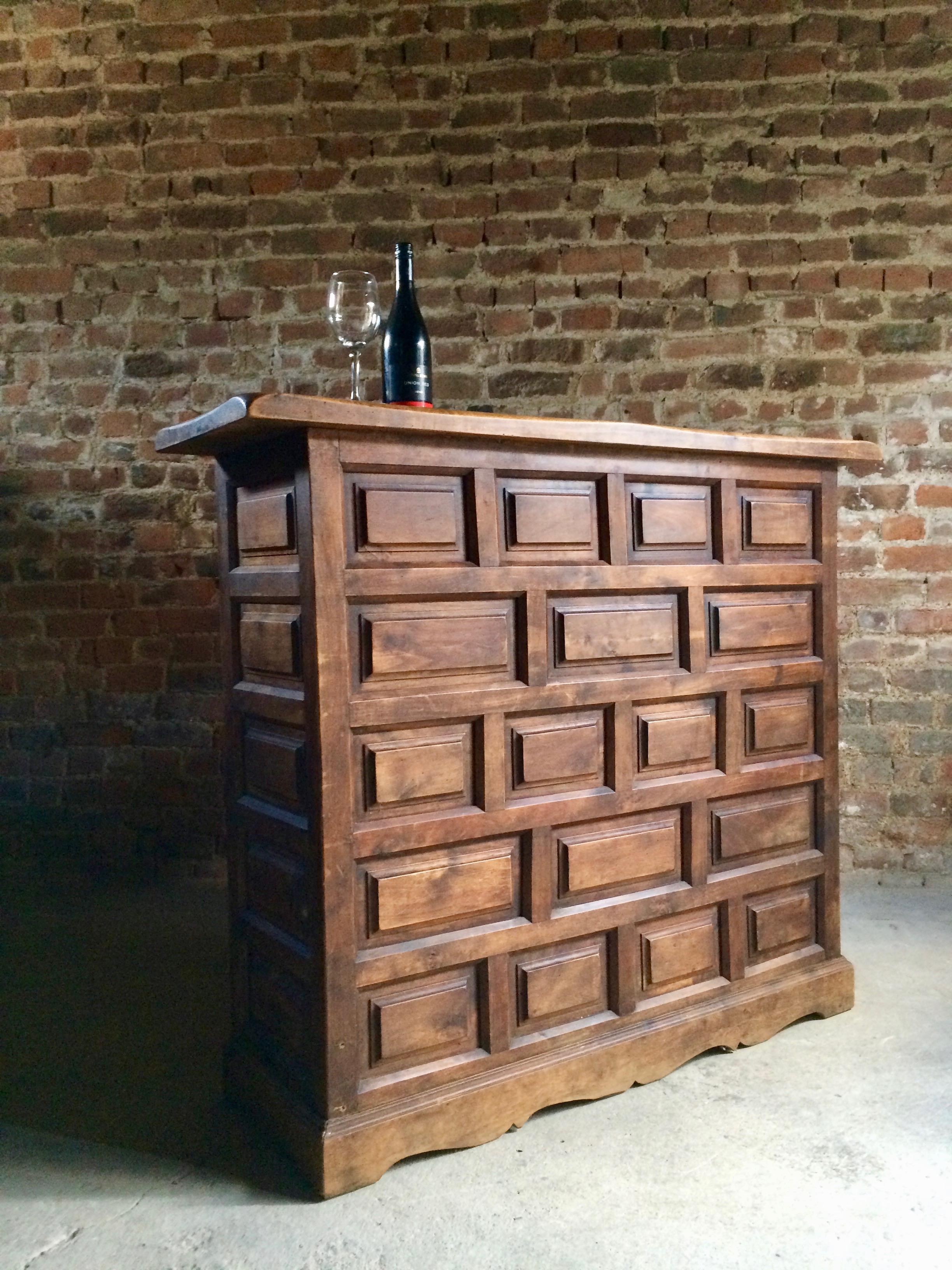 Magnificent French Cocktail Bar Drinks Cabinet Oak Carved, Early 20th Century 5