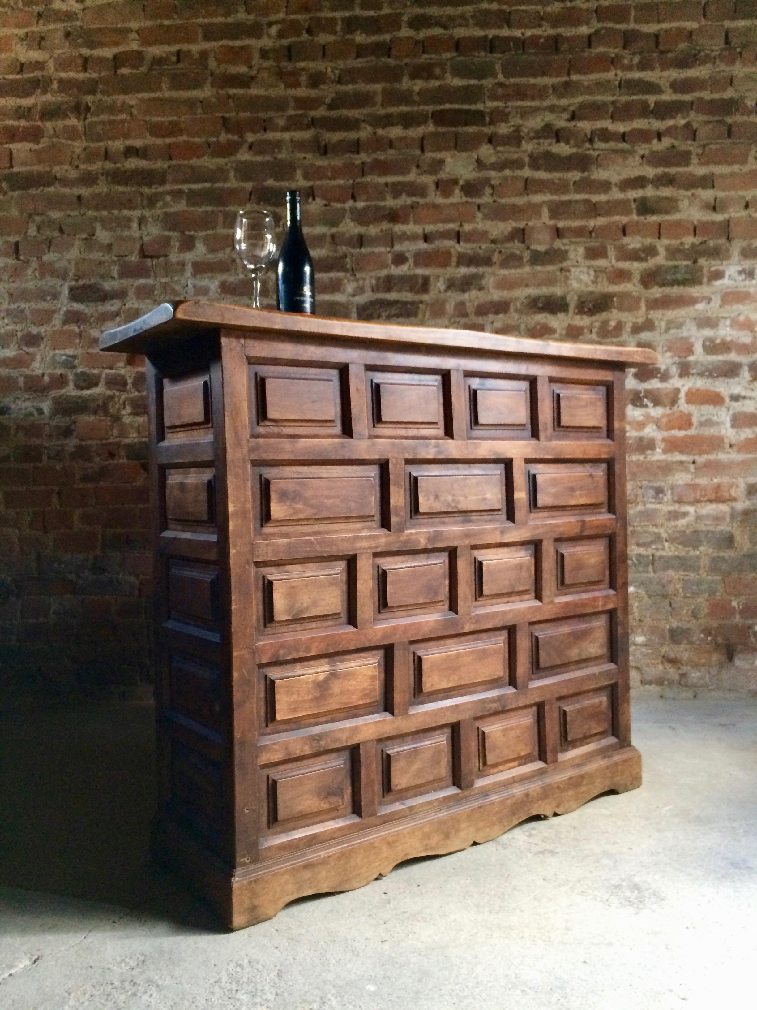 Magnificent French Cocktail Bar Drinks Cabinet Oak Carved, Early 20th Century 6