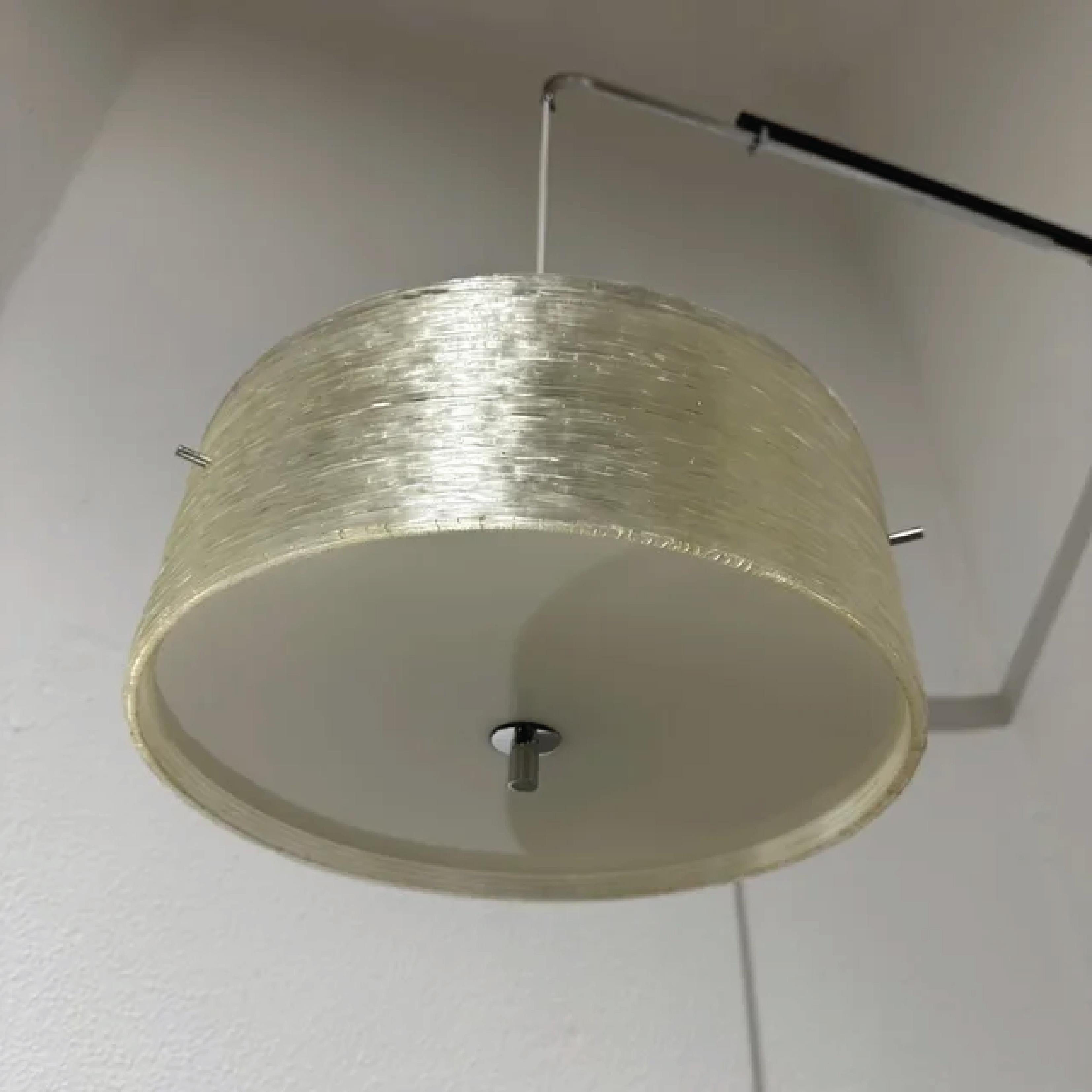 Magnifica lampada da parete francese a contrappeso, anni '60 in vendita 1