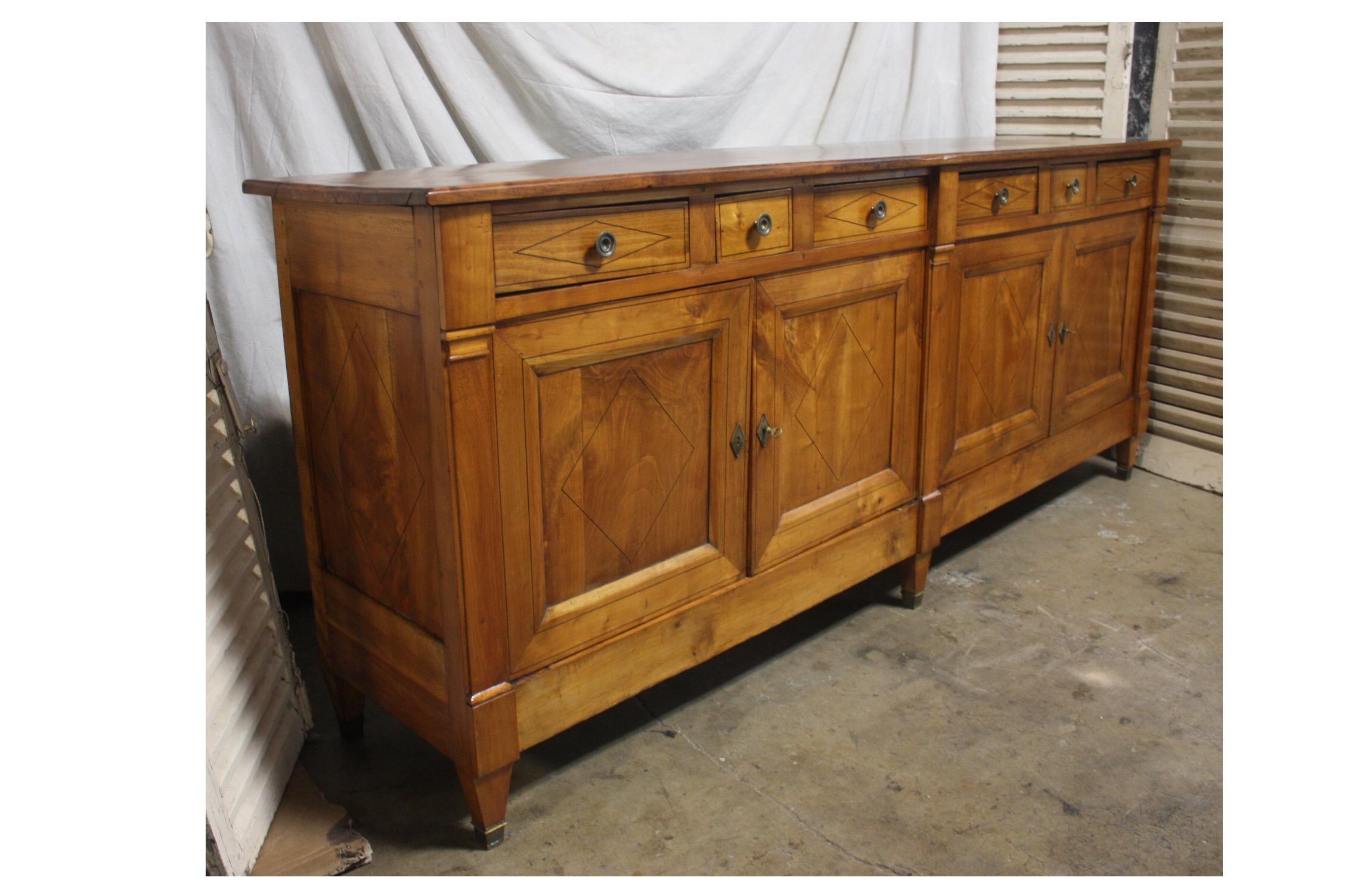 Walnut Magnificent French Directoire Period Sideboard