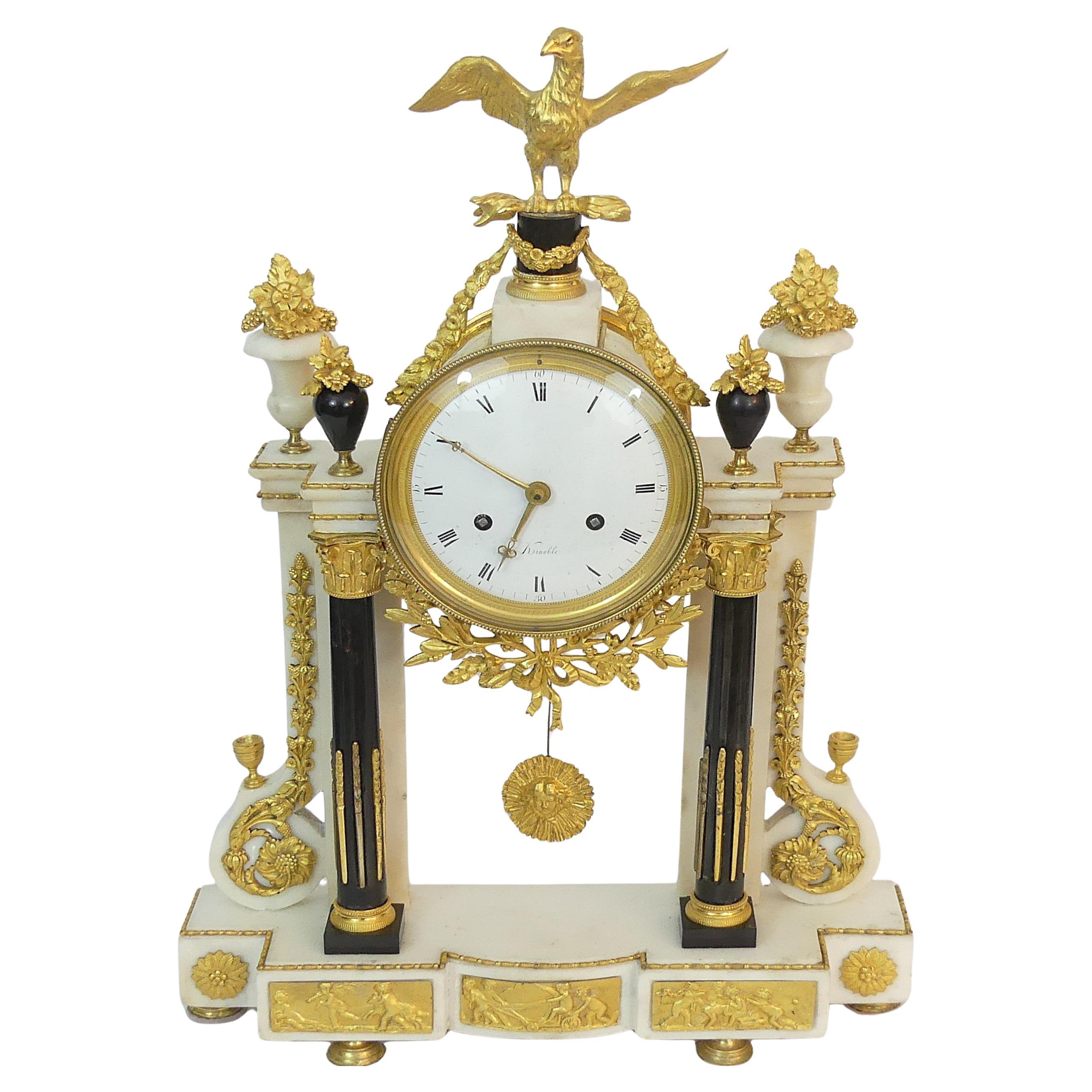 Magnificent French Empire style in white marble