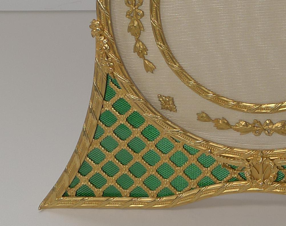 Edwardian Magnificent French Gilded Bronze & Enamel Picture Frame, c.1900