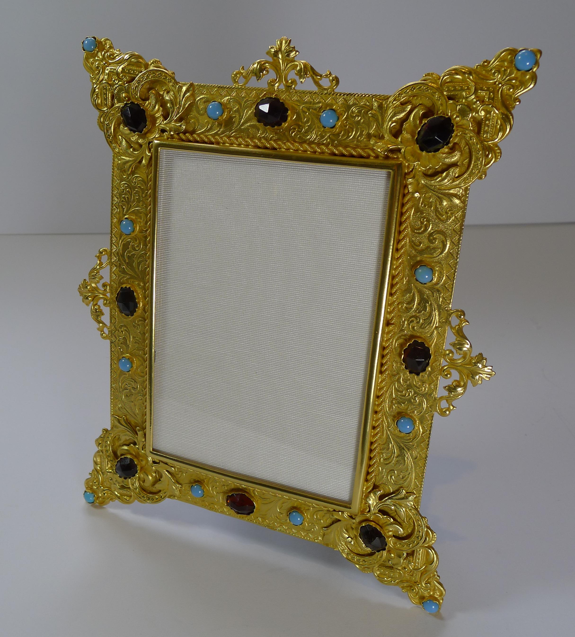 Edwardian Magnificent French Gilded Bronze Picture Frame, c.1900
