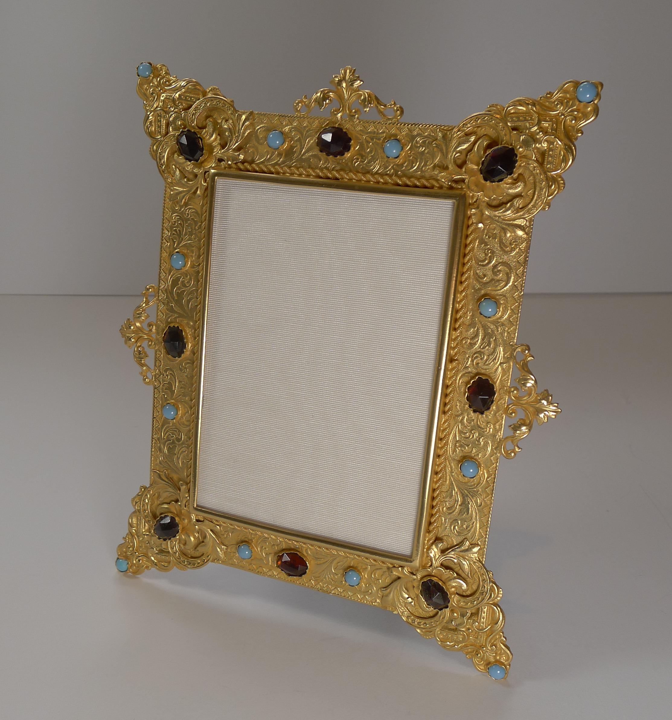 Gilt Magnificent French Gilded Bronze Picture Frame, c.1900