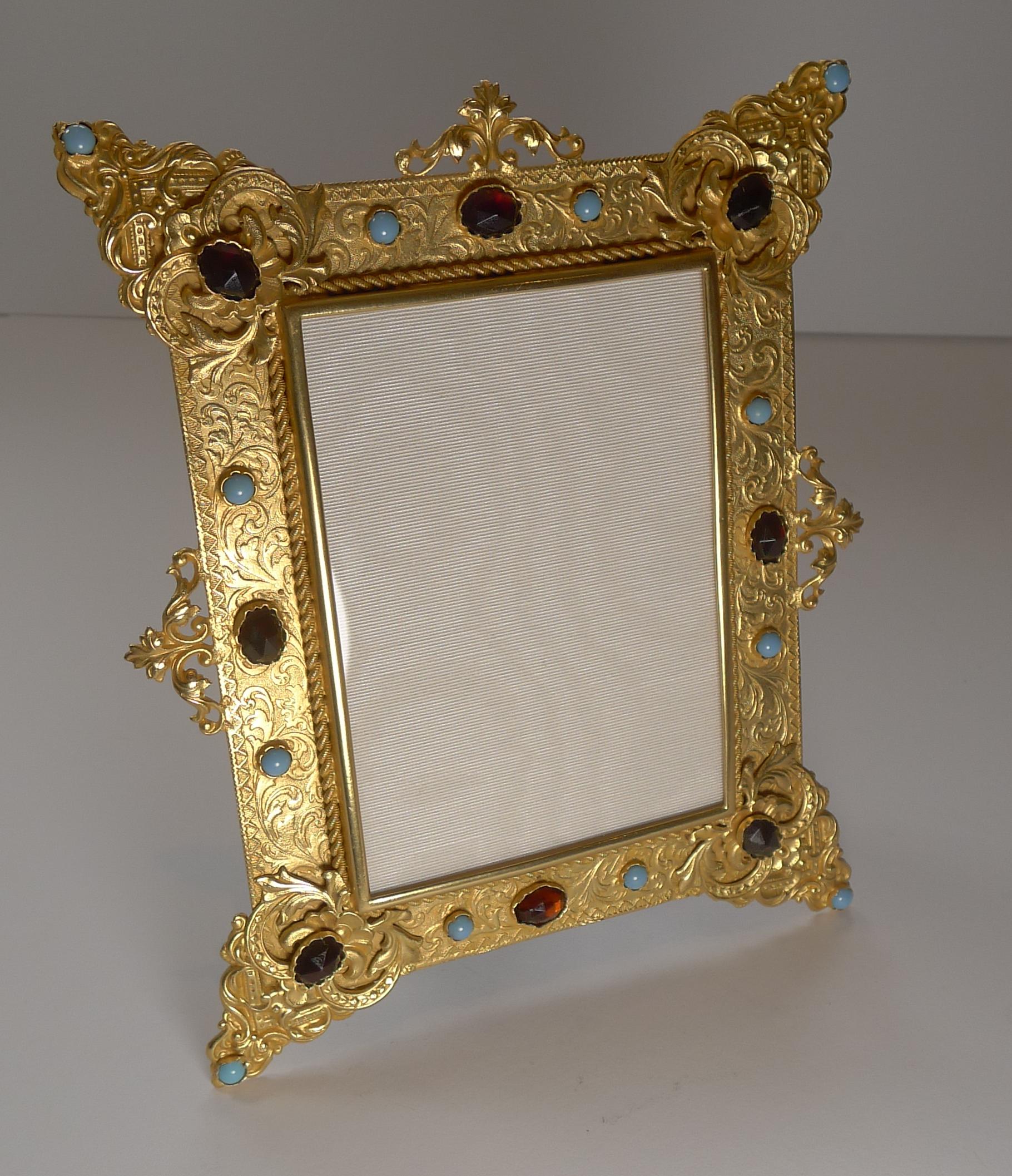Magnificent French Gilded Bronze Picture Frame, c.1900 In Good Condition In Bath, GB