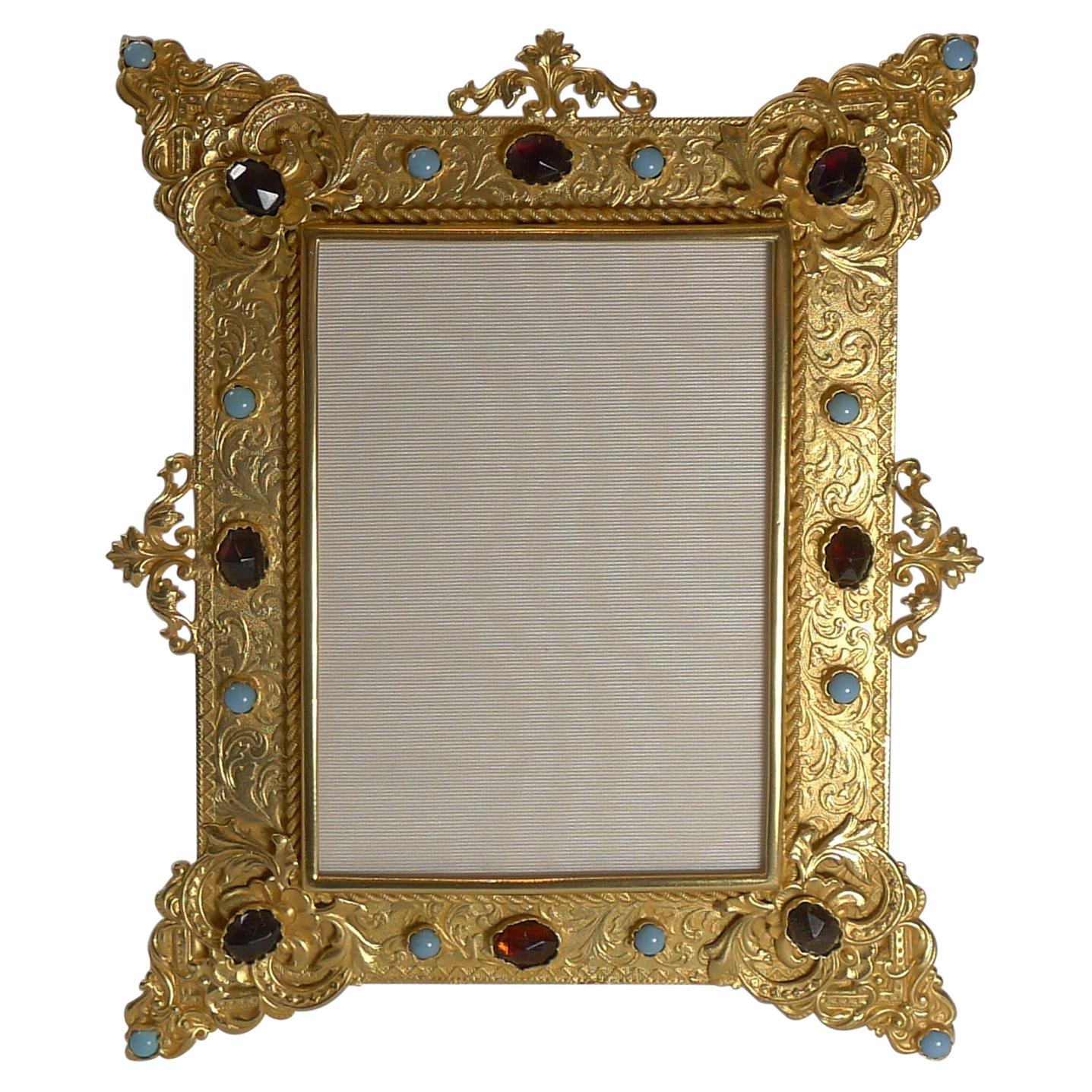 Magnificent French Gilded Bronze Picture Frame, c.1900