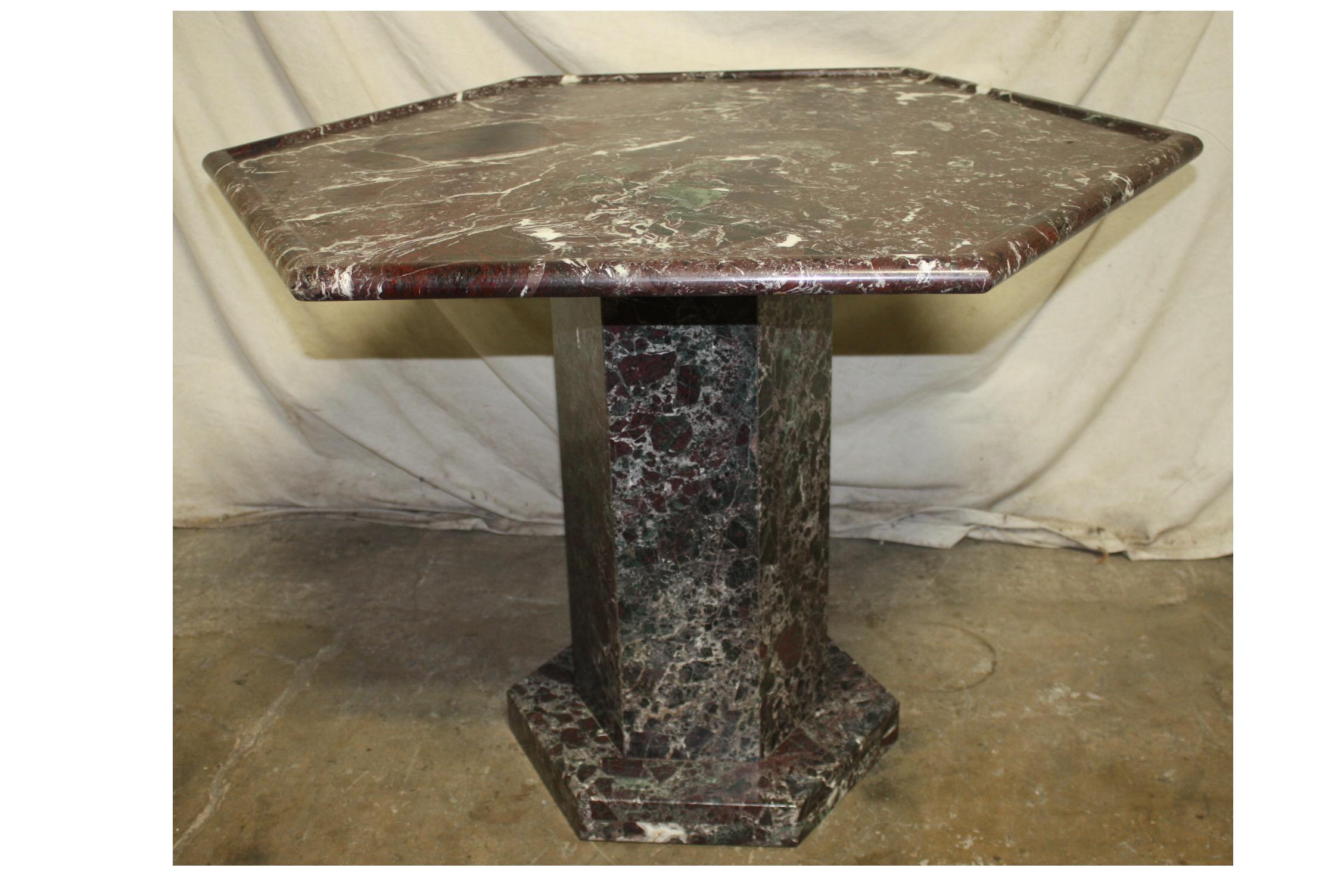 20th Century Magnificent French Marble Gueridon For Sale
