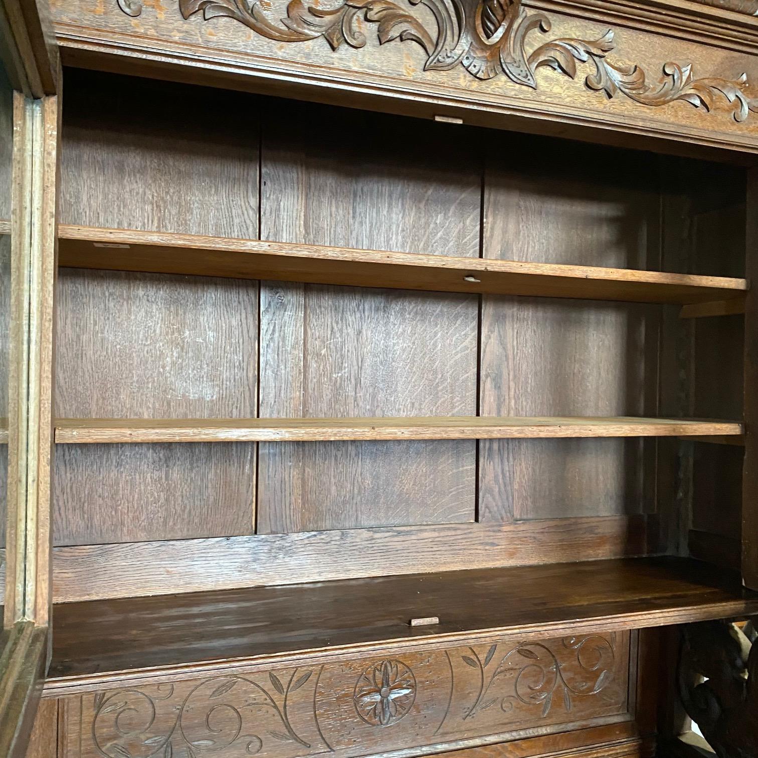 Magnificent French Renaissance Black Forest Hunt Buffet Sideboard Cabinet 6