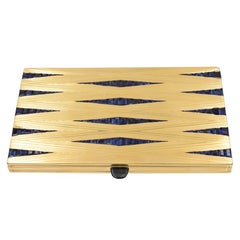 Magnificent French Retro Sapphire Gold Box