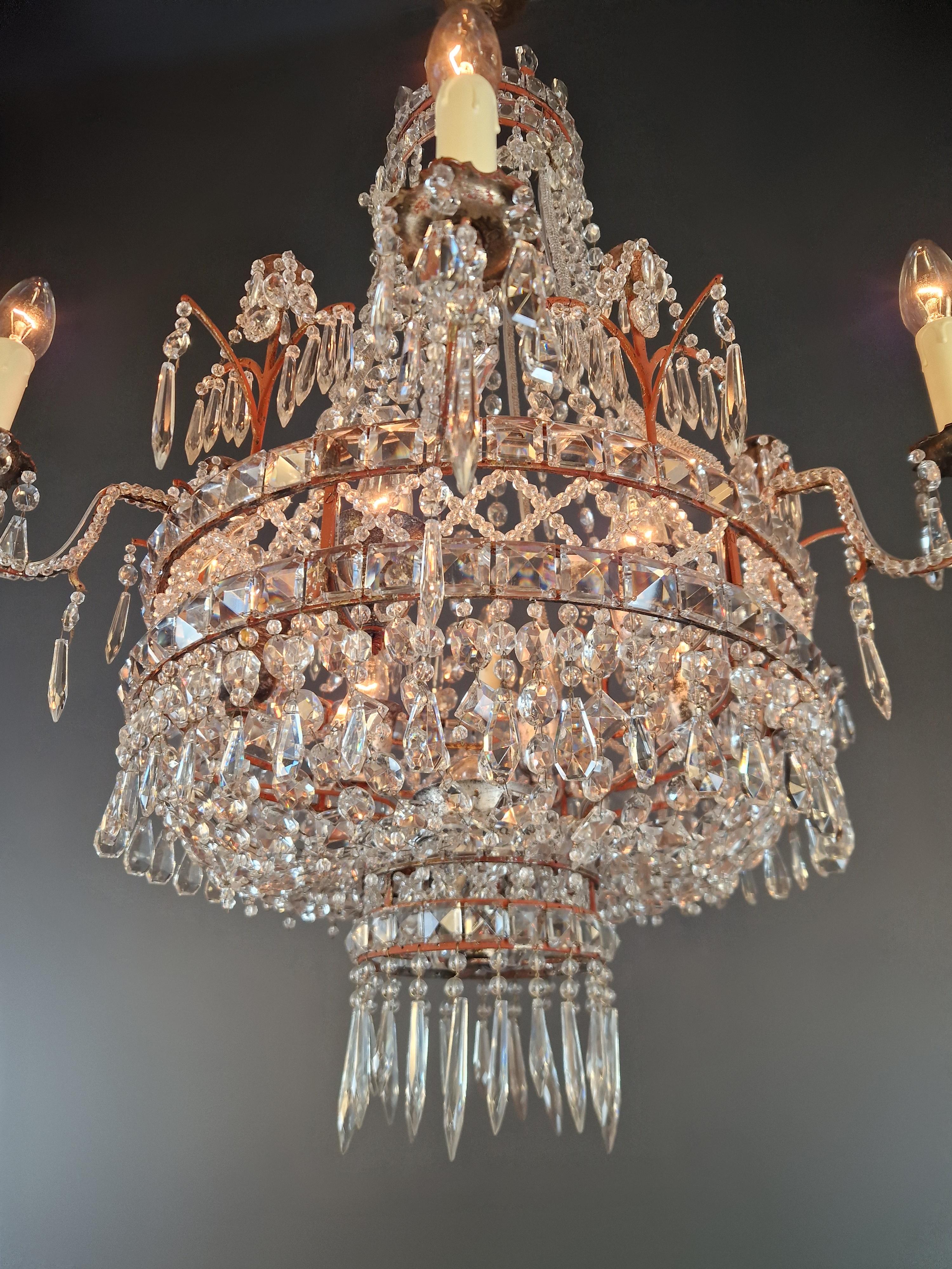 Magnificent French Rococo chandelier Antique Timeless elegance with history 4