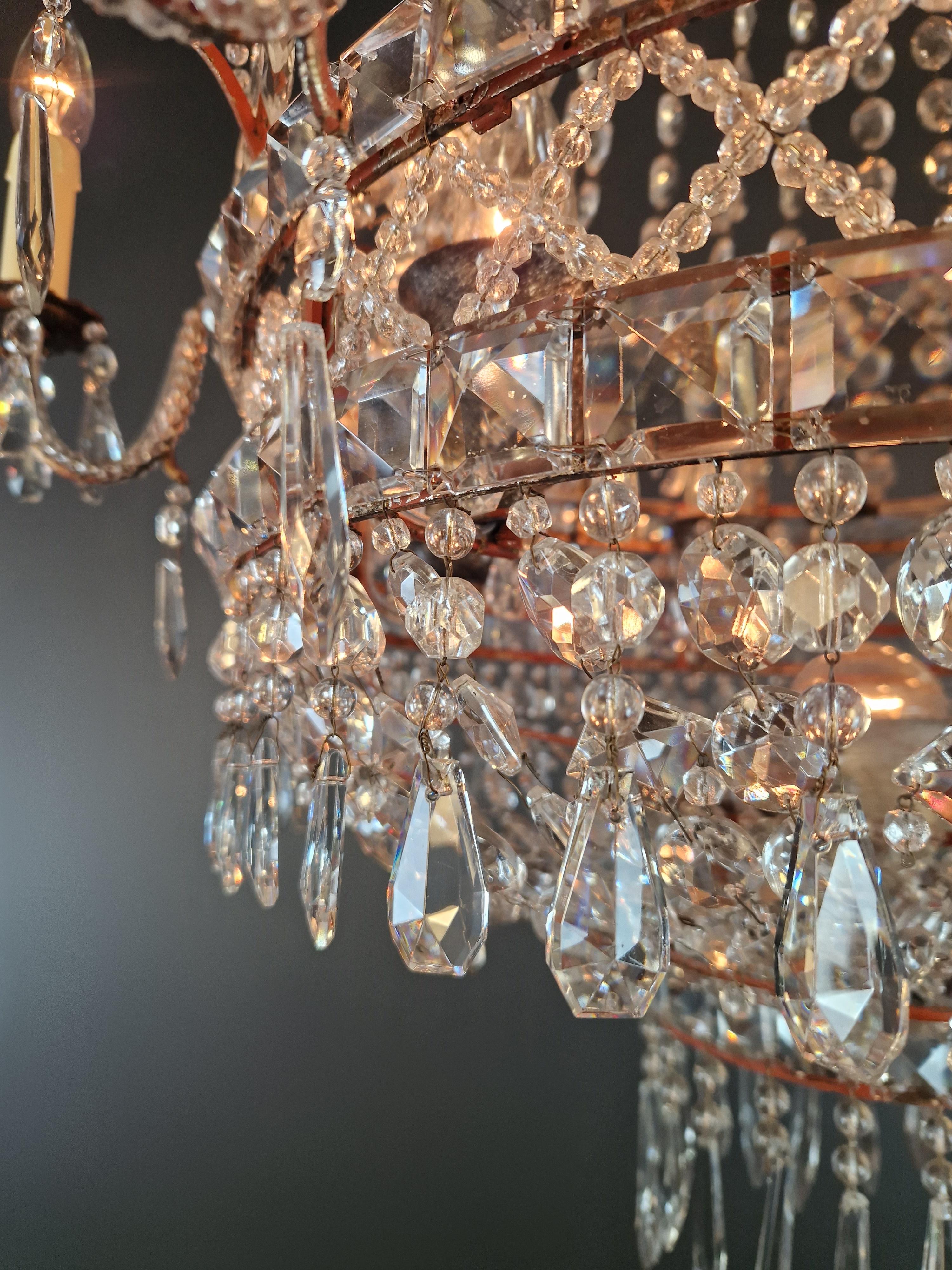 Magnificent French Rococo chandelier Antique Timeless elegance with history 7