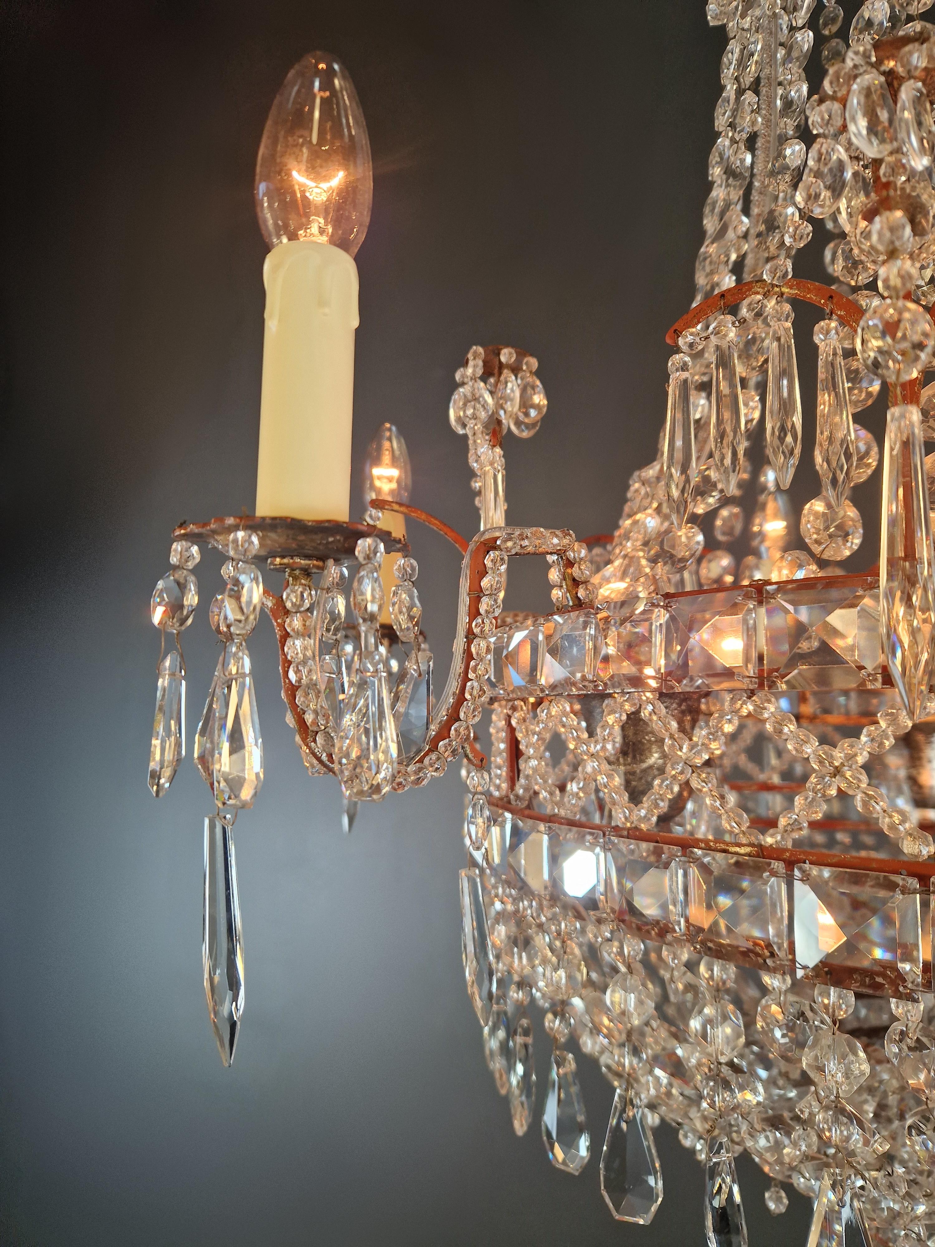 Magnificent French Rococo chandelier Antique Timeless elegance with history 11