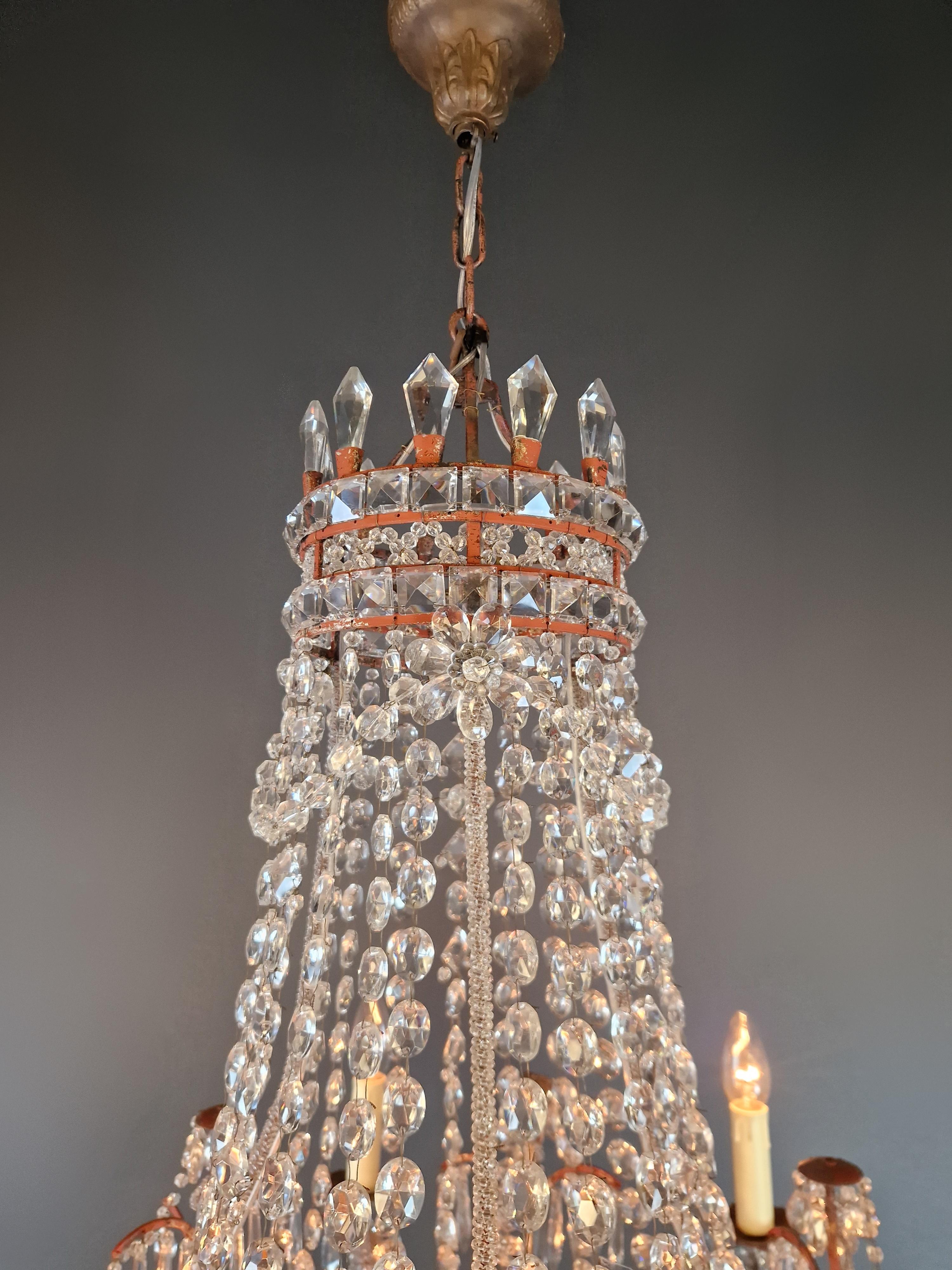 Magnificent French Rococo chandelier Antique Timeless elegance with history 12