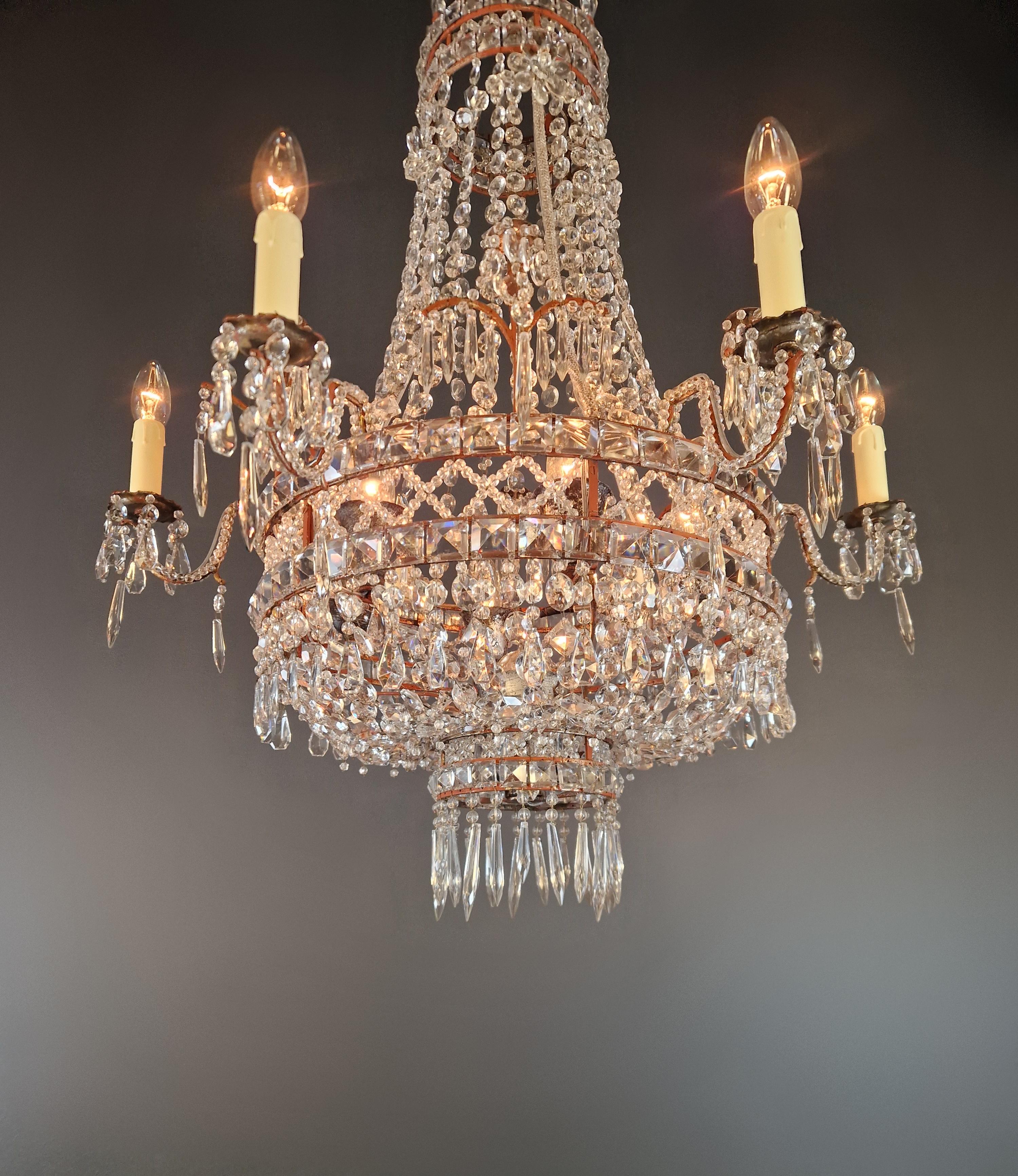 Magnificent French Rococo chandelier Antique Timeless elegance with history 1