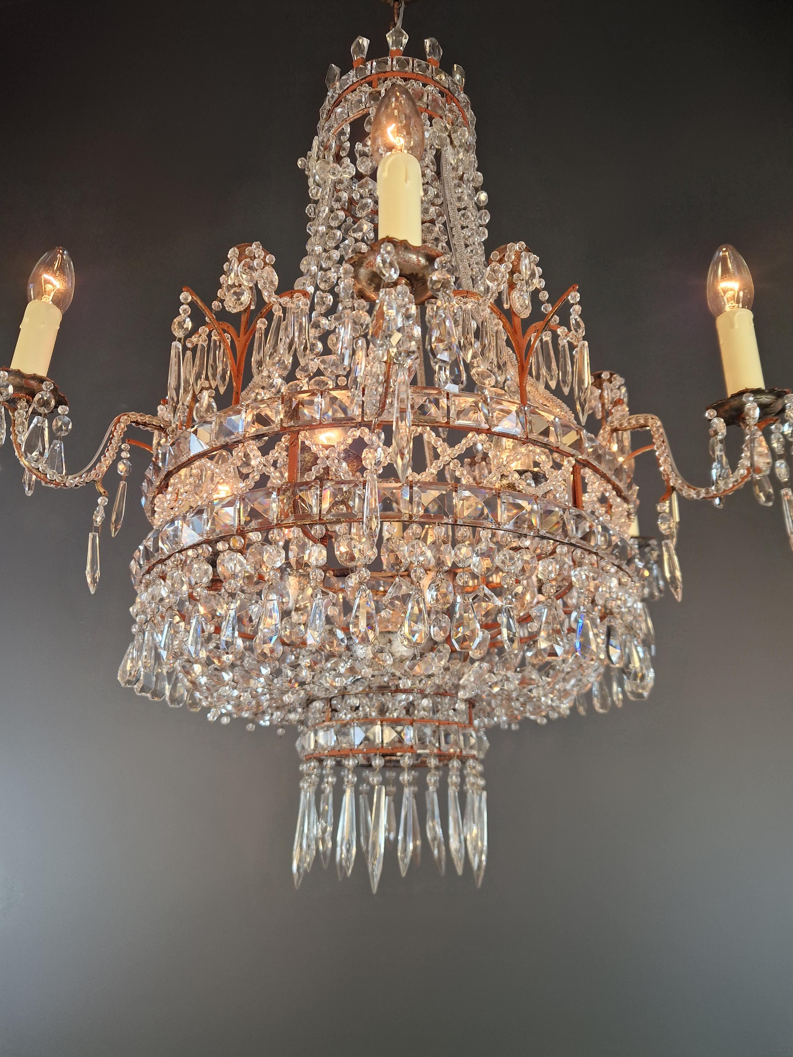 Magnificent French Rococo chandelier Antique Timeless elegance with history 3