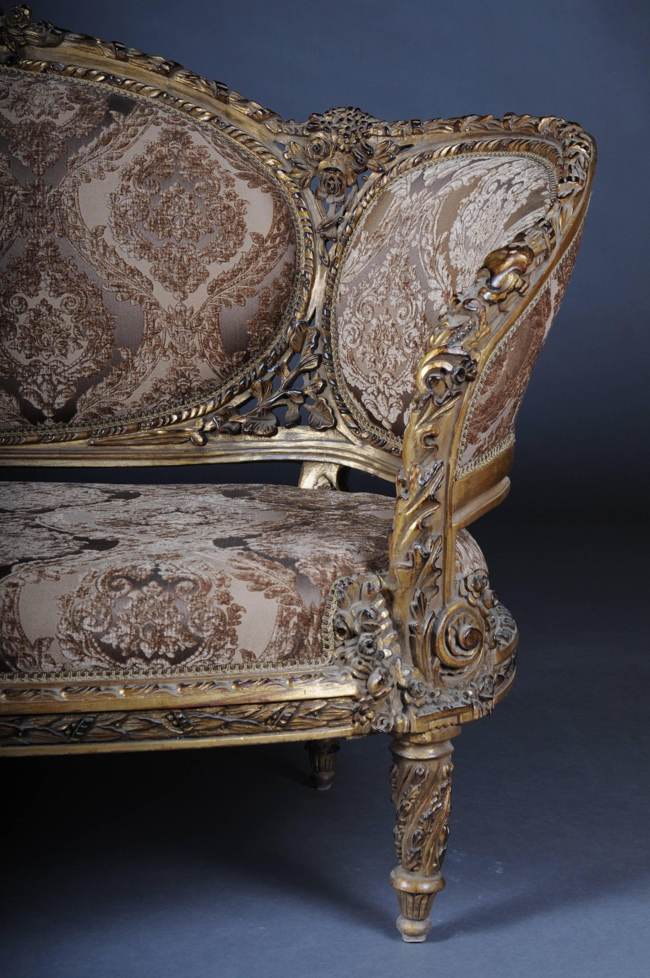 Prächtiges französisches Sofa im Louis-XVI-Stil im Zustand „Gut“ im Angebot in Berlin, DE
