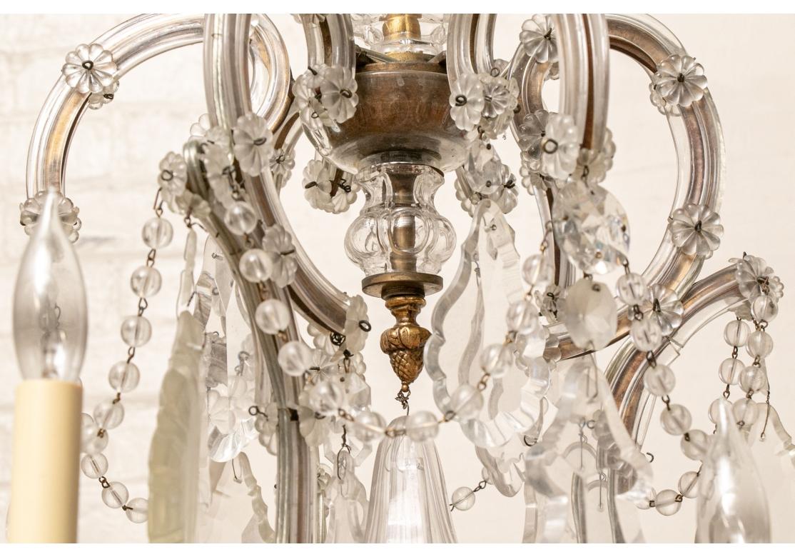 Magnifico lampadario di cristallo a tre livelli a 15 luci in stile francese in vendita 3