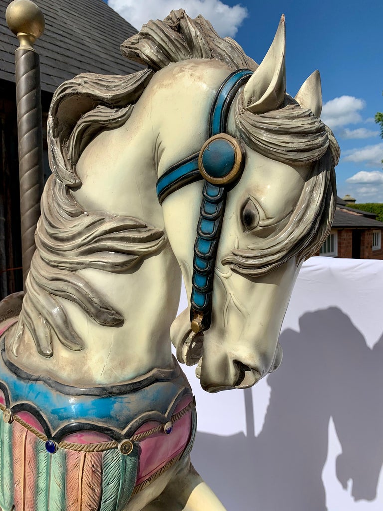 Magnificent Full Size Carousel Horse For Sale at 1stDibs