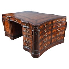 Magnificent George 111 Style Serpentine Partners Desk