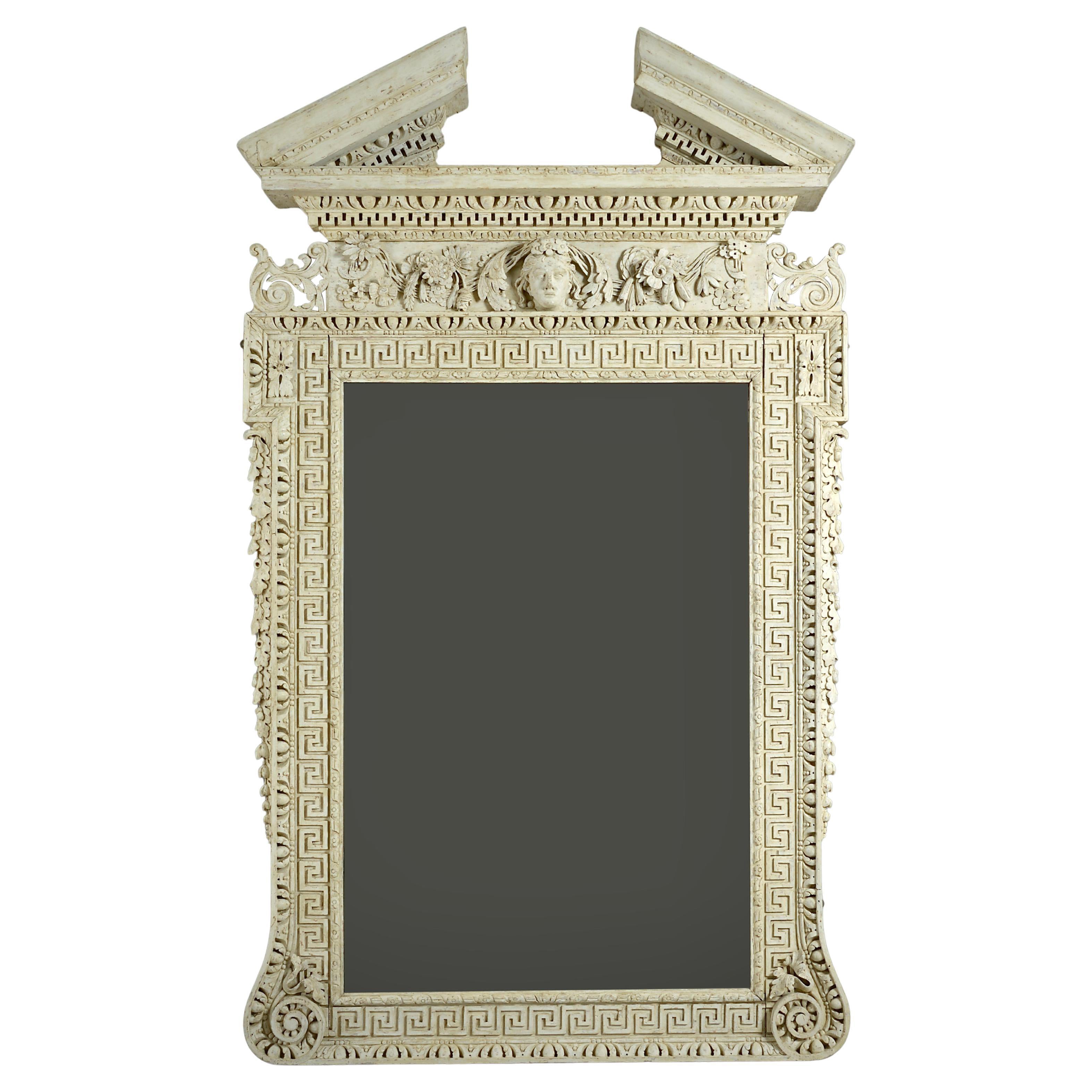 Magnificent George II Stone-Painted Pier Glass
