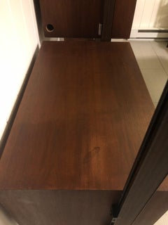 Magnificent George Nelson 3 Bay Walnut Omni Wall Unit Mid Century Modern