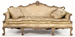 Magnificent Georgian Chippendale Style Walnut Sofa