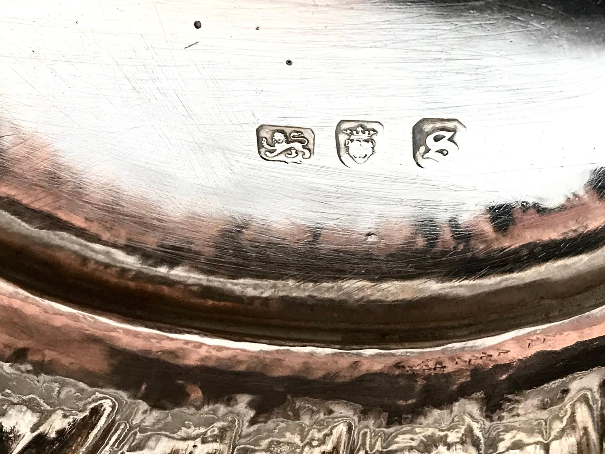 Magnificent Georgian Sterling Silver Centre Piece Bowls London 1767 1