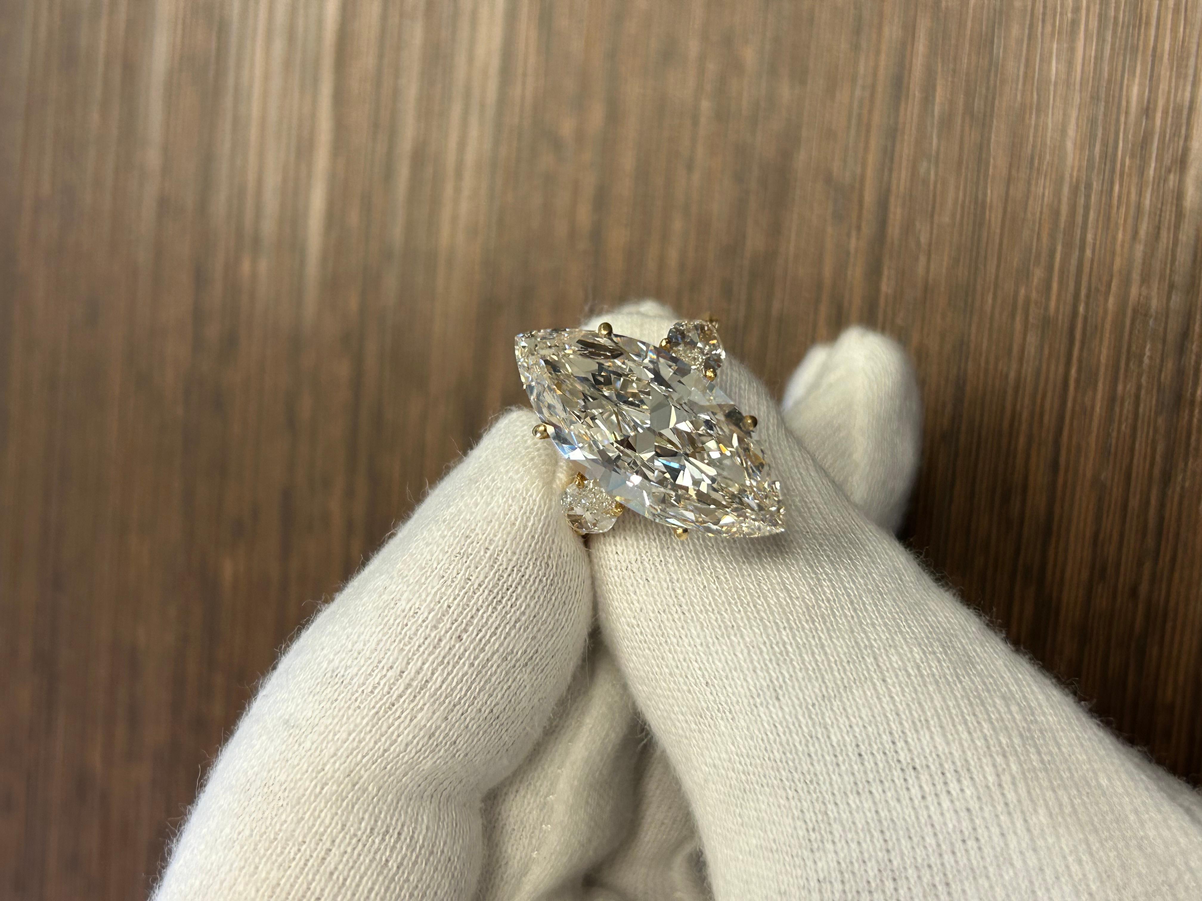 9.5 carat marquise diamond ring