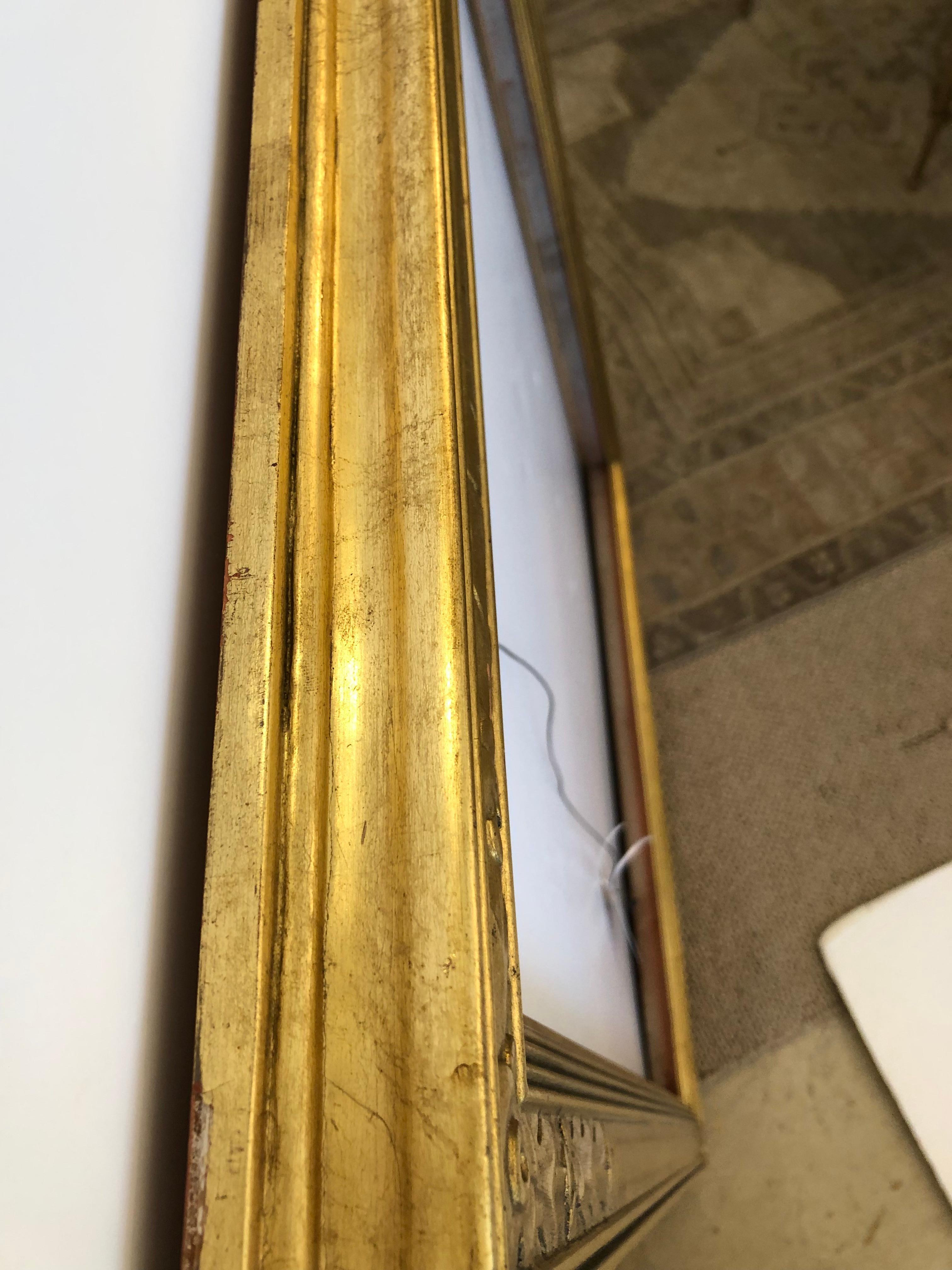 American Magnificent Giltwood Newcomb Macklin Art Nouveau Large Frame For Sale