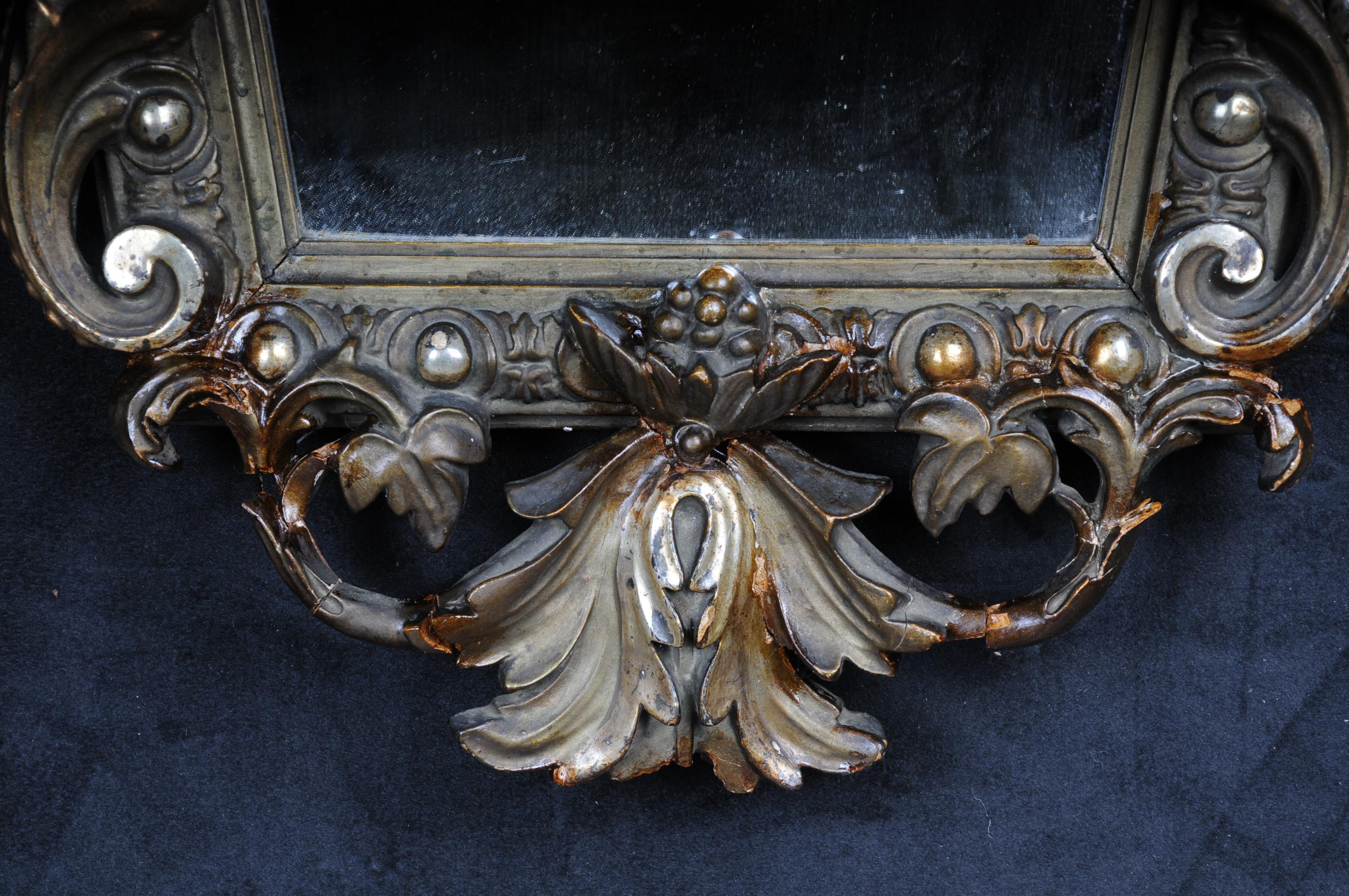 Magnificent Golden Baroque Mirror, circa 1880 For Sale 5