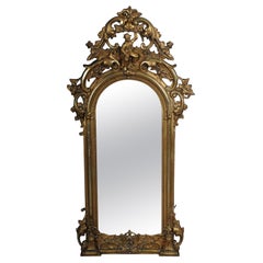 Magnificent Golden Baroque Mirror, circa 1860