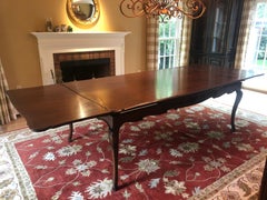 Magnificent Grand French Provincial Walnut Extension Refectory Dining Table